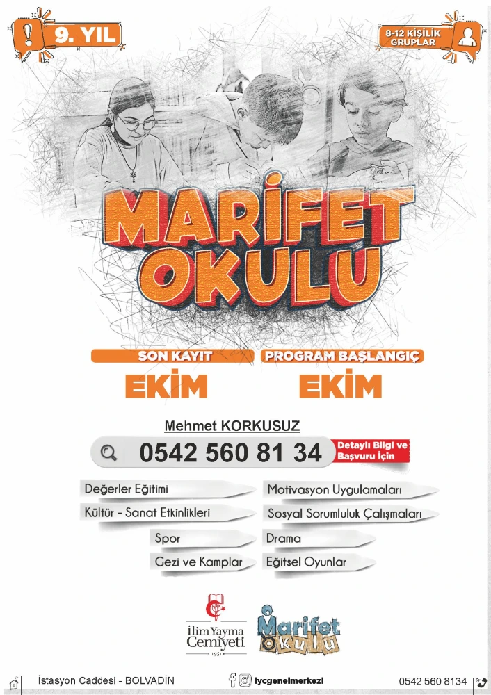 Marifet Okulu Açılıyor