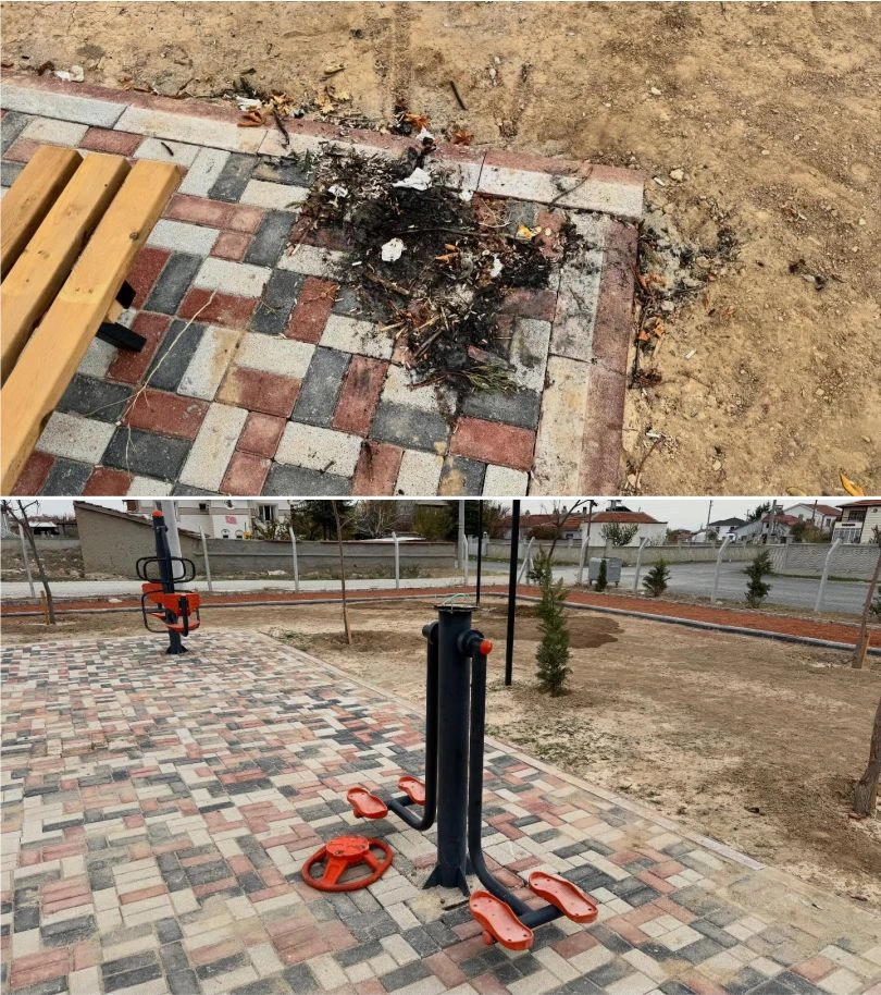 Alpaslan Gümüş  Parkı’nda Vandallık 