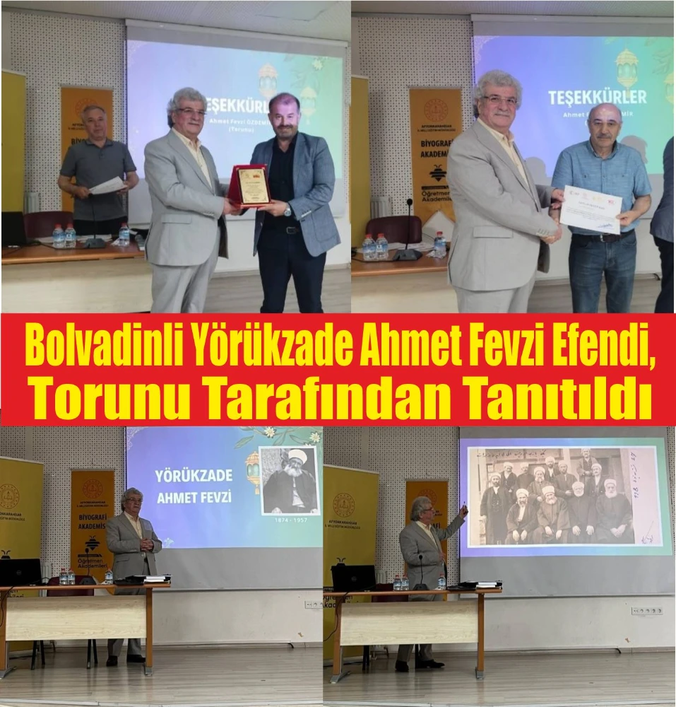 Bolvadinli Yörükzade Ahmet Fevzi Efendi, Torunu Tarafından Tanıtıldı