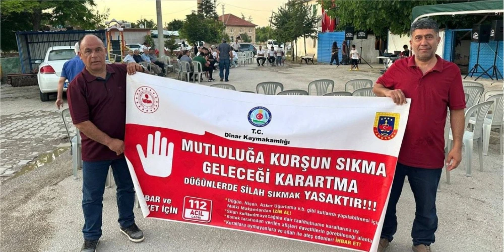 Jandarma Düğün ve nişanlarda havaya ateş açılmasını  önlemek için uyardı