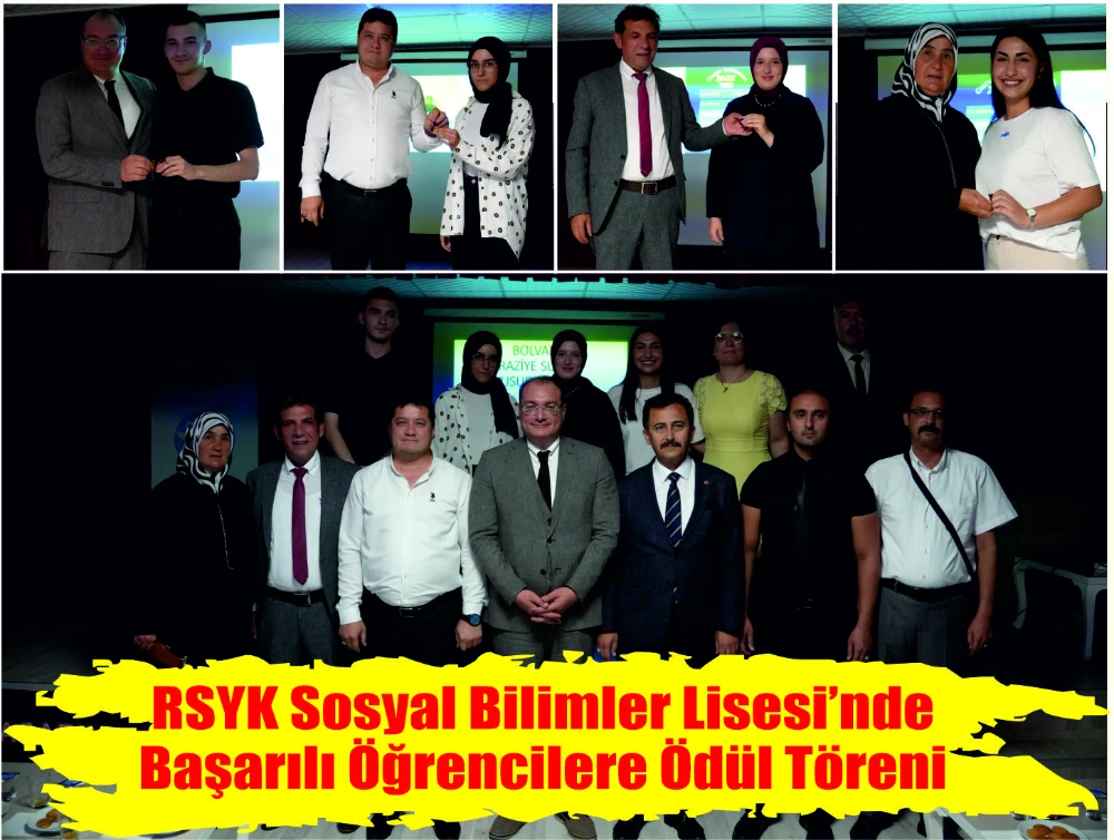 RSYK Sosyal Bilimler Lisesi’nde  Başarılı Öğrencilere Ödül Töreni 
